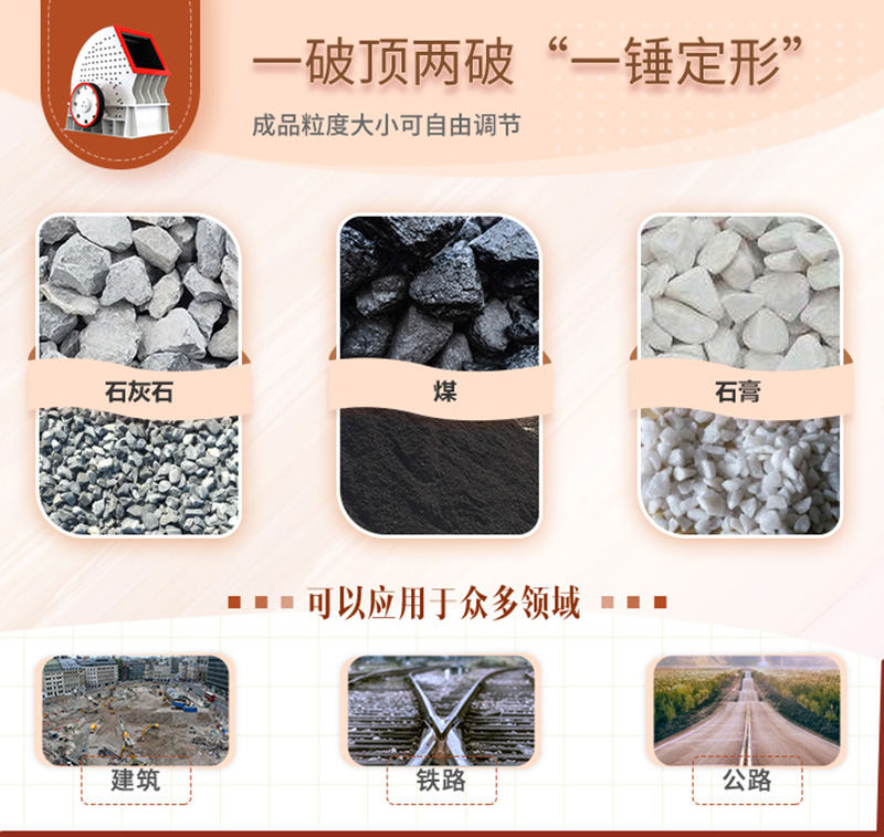 錘破一機(jī)兩用，可自成一條生產(chǎn)線