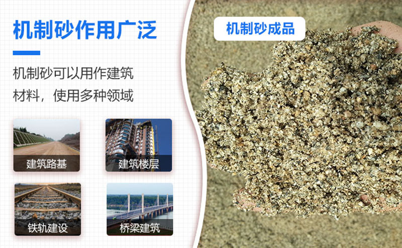 機(jī)制砂品級(jí)越來越高，用途也越來越廣泛