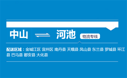 中山到河池物流專線